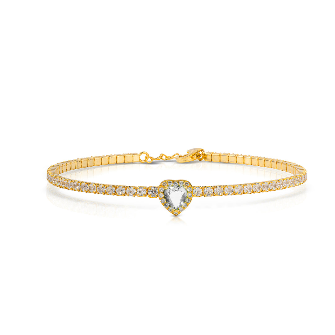Bracciale Tennis Cuore di Luce