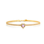 Carica l&#39;immagine nella Galleria, Bracciale Tennis Cuore di Luce
