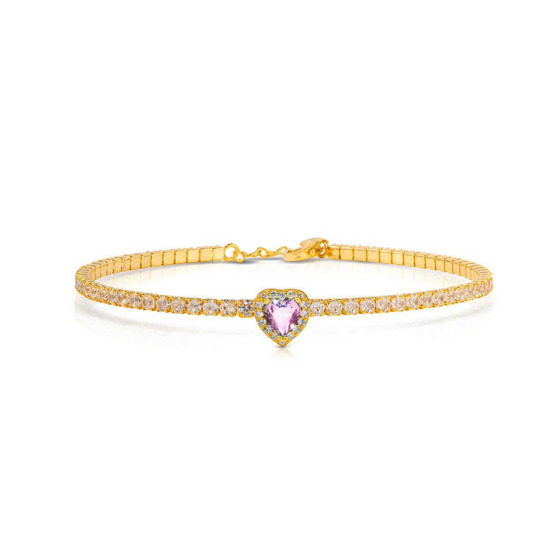 Bracciale Tennis Cuore di Luce