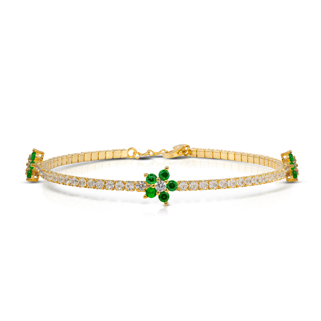 Bracciale Tennis Fiore Tris