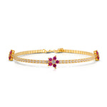 Carica l&#39;immagine nella Galleria, Bracciale Tennis Fiore Tris
