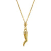 Collana Con Pendente Zirconato Porta Fortuna