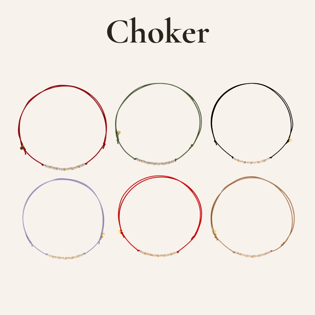 Set Duo Choker con Pepite