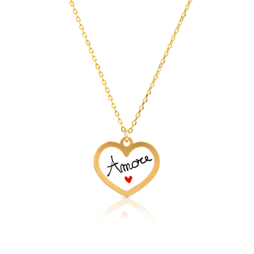 Collana con Medaglietta Personalizzata Cuore