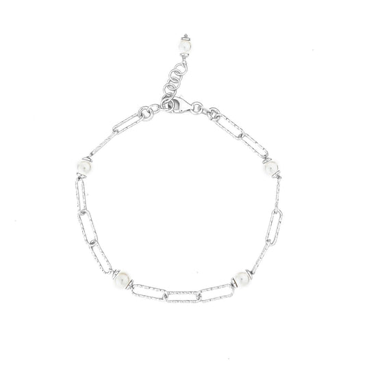 Bracciale Rettangolare Con Perline