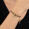 Bracciale Cordino con Quadrifoglio Porta Fortuna Zirconato