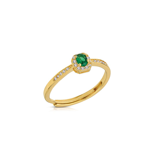 Anello Con Ovale Zirconato
