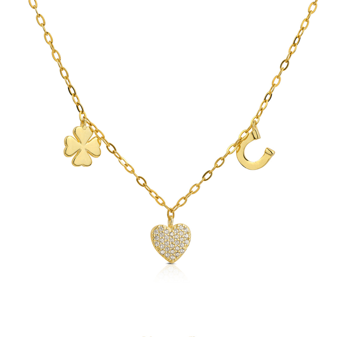 Collana Tris Pendenti Porta Fortuna