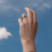 Anello Doppia Fascia Con Pietre