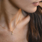 Collana Con Iniziale Strass