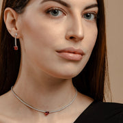 Orecchini Tennis Punto Luce e Cuore