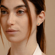 Orecchini Con Cuori Zirconati