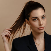 Collana Pepite Con Pendenti Strass