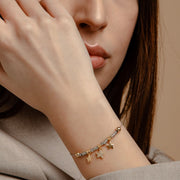 Bracciale Pepite Con Pendenti Strass