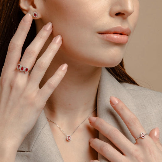 Collana Con Goccia Zirconata