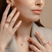 Collana Con Goccia Zirconata