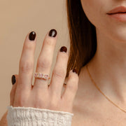 Anello Trilogy Quadrato