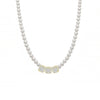 Collana Di Perle Con Tre Quadrati Zirconati