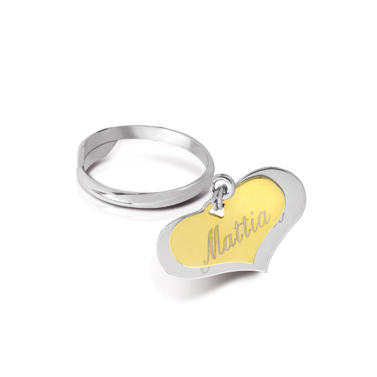 Anello Cuori Incisi