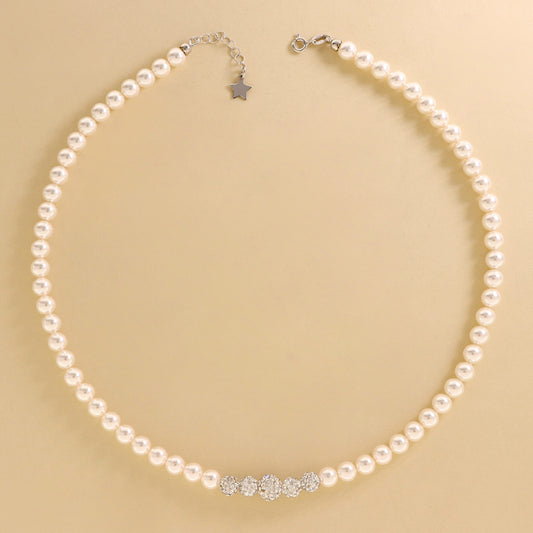Filo Di Perle Con Zirconi