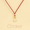 Choker Cordino con pendente
