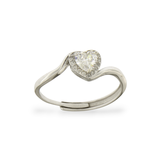 Anello Cuore Zircone