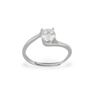 Anello Solitario Stella