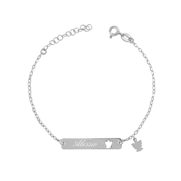 Bracciale Targa Baby Inciso