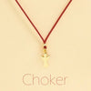 Choker Cordino con pendente