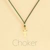 Choker Cordino con pendente