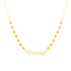 Collana Con Cristalli e Nome Baby