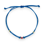 Carica l&#39;immagine nella Galleria, Bracciale Cordoncino Punto Luce Fuxia
