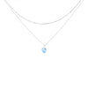 Collana Doppia Con Pendente Swarovski