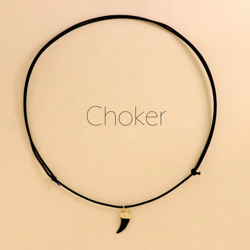 Choker Colorato Dente Di Squalo