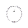 Bracciale Di Perle Con Perla Centrale Colorata