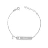 Bracciale Targa Baby Inciso