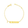 Bracciale Targa Baby Inciso