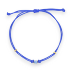 Carica l&#39;immagine nella Galleria, Bracciale Cordoncino Punto Luce Azzurro
