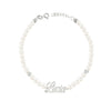 Bracciale Personalizzato con Perle e Nome in Oro 24K