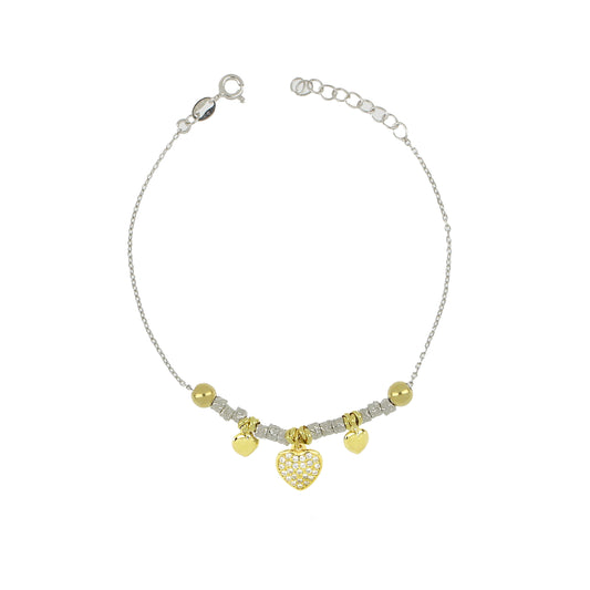 Bracciale Pepite Con Pendenti Strass