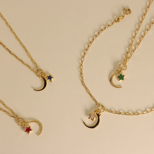 Bracciale Con Luna e Pietra