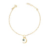 Bracciale Con Luna e Pietra