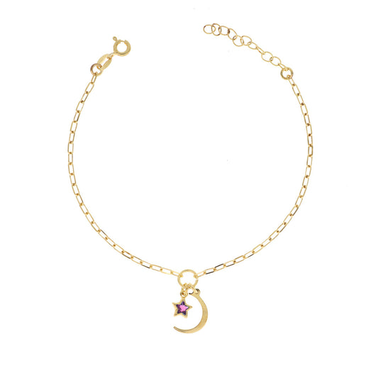 Bracciale Con Luna e Pietra