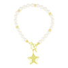 Bracciale Di Perle Con Chiusura a T e Stella