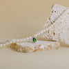 Collana Di Perle Con Goccia Zirconata