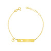 Bracciale Targa Baby Inciso