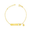 Bracciale Targa Baby Inciso