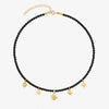 Collana Choker Multicharms di Perle e Ciondolo Portafortuna