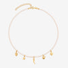 Collana Choker Multicharms di Perle e Ciondolo Portafortuna