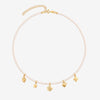 Collana Choker Multicharms di Perle e Ciondolo Portafortuna